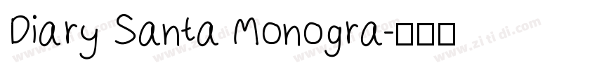 Diary Santa Monogra字体转换